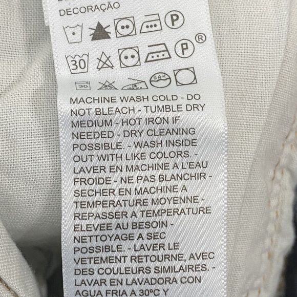 Levis 501 Shorts Women Size 32 High Rise Button Fly Medium Ripped Denim - Picture 9 of 10